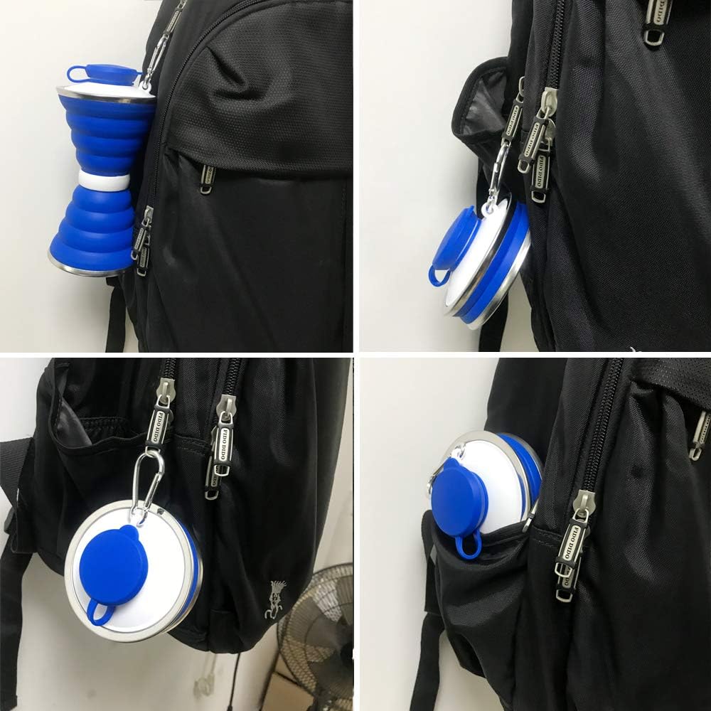 HydroFold - Gourde Pliable Pratique avec Crochet