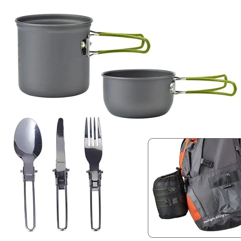 TrekChef - Kit de cuisine de camping complet avec couverts