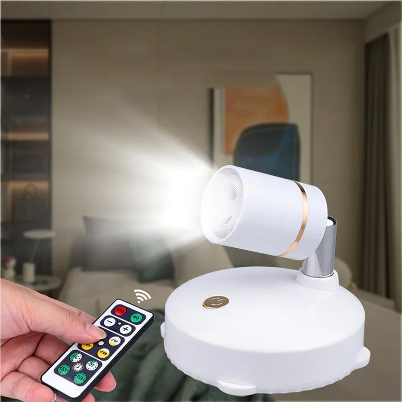 Projecteur Exterieur LED Sans Fil avec Télécommande ? Éclairage Dimmable pour Maison et Jardin 0
