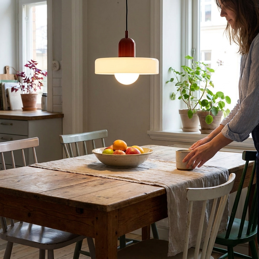 LumiVerre Bauhaus suspension verre lifestyle