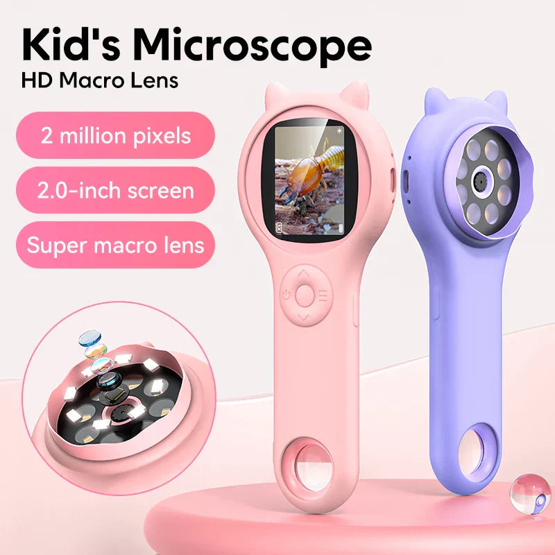 Mini Kids Microscope - Expérience scientifique magique pour enfants