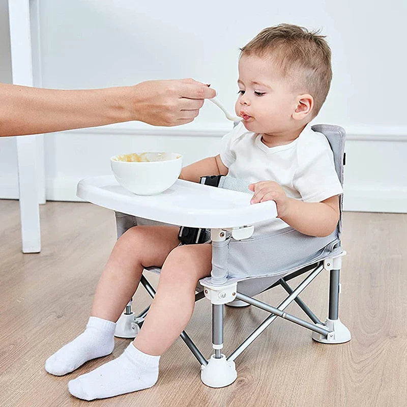Chaise Haute Pliable pour Enfant - Siège Nomade Portable pour Repas et Voyages