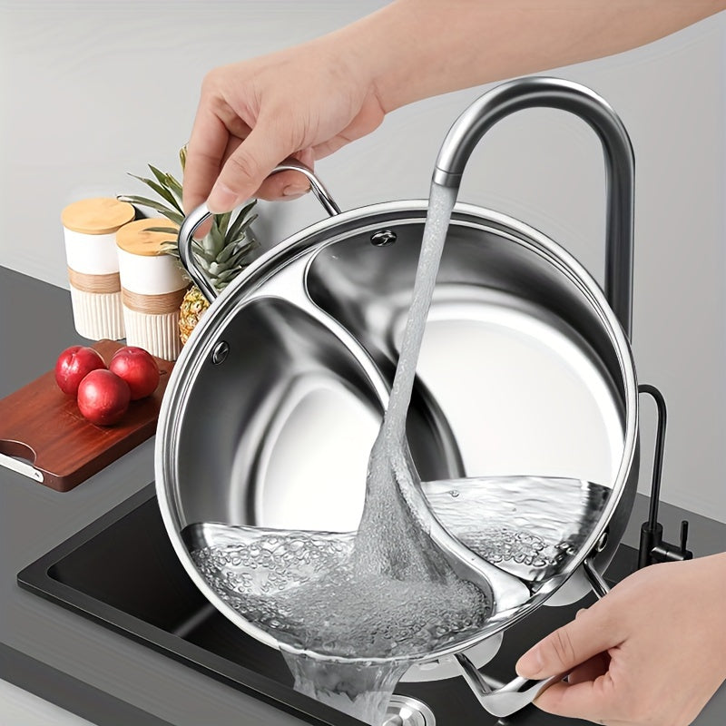 EmieCook - Grande marmite en acier inoxydable compatible induction