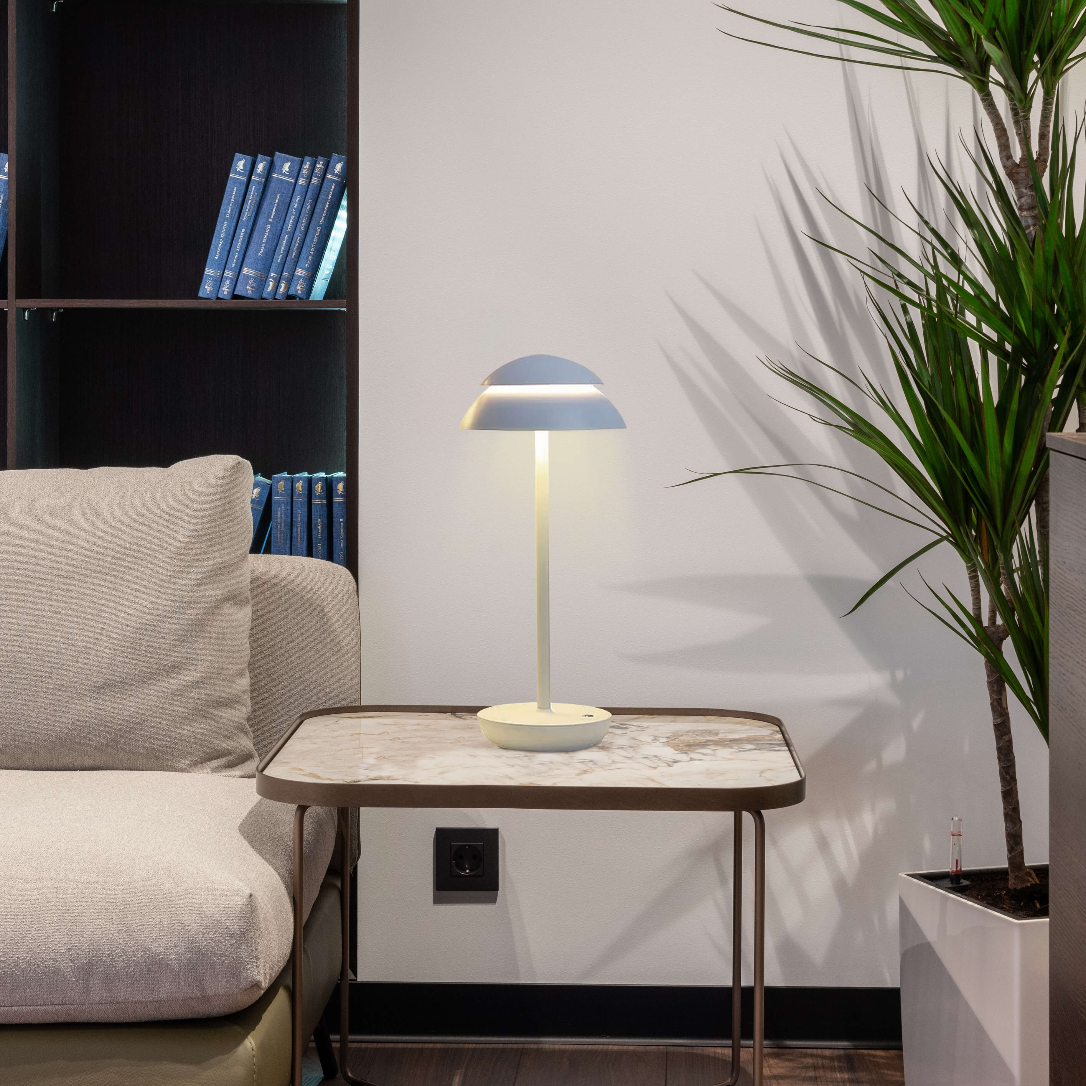 Élora – Lampe de Table Tactile Sans Fil Rechargeable