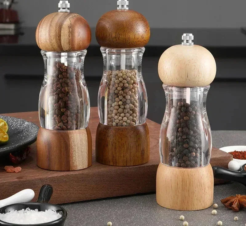 MolenKunst - Set de Moulins à Sel et Poivre Élégants en Bois