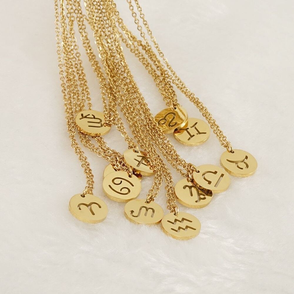 Collier Signe du Zodiaque - Or, Argent ou Or Rose