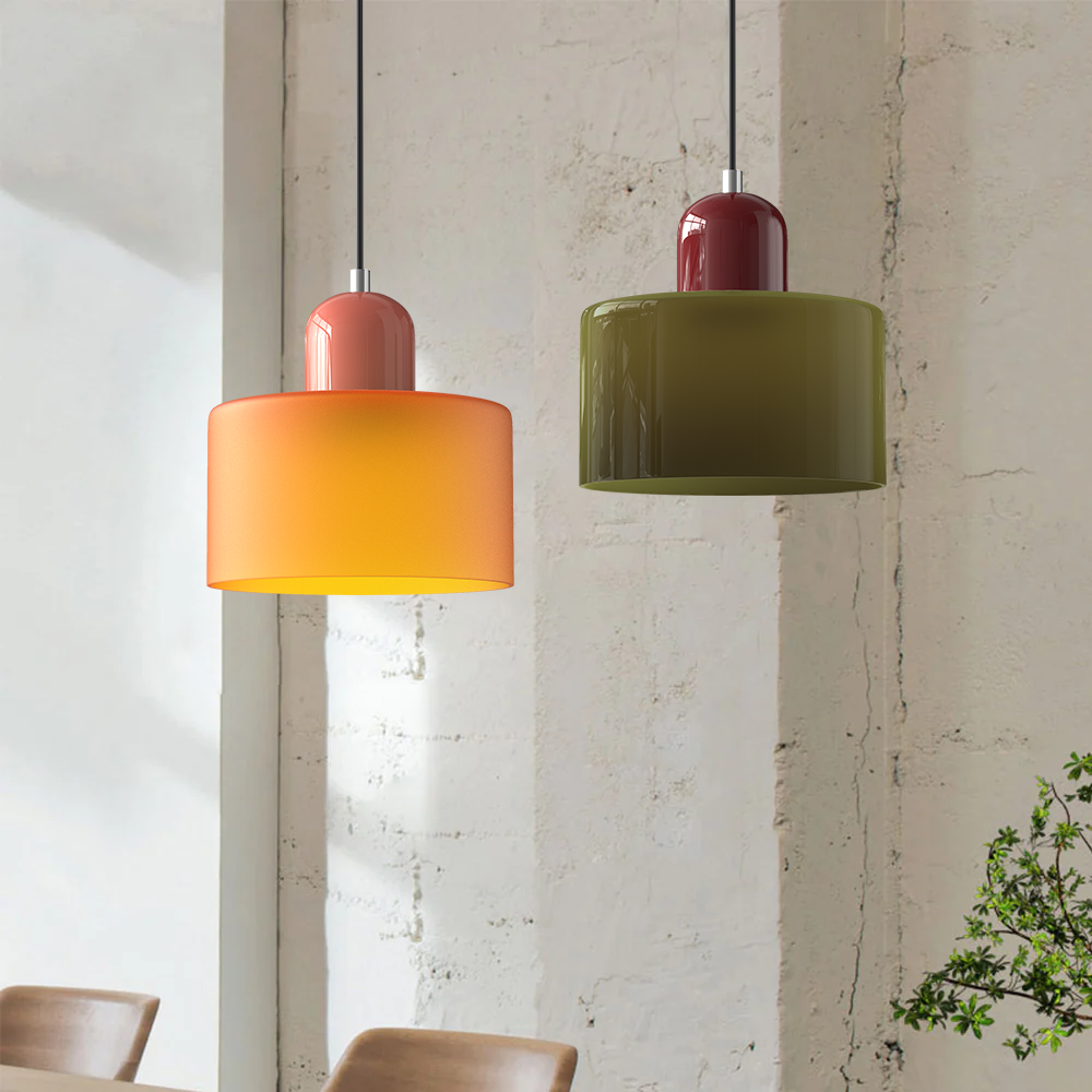 VerreBauhaus | Élégante Lampe Suspendue en Verre Design Bauhaus 1