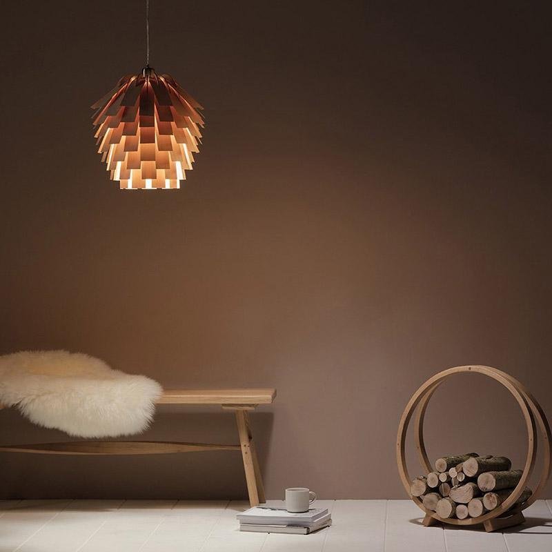 Boiséa – Suspension en Bois Sculpté | Élégance Naturelle et Charme Rustique