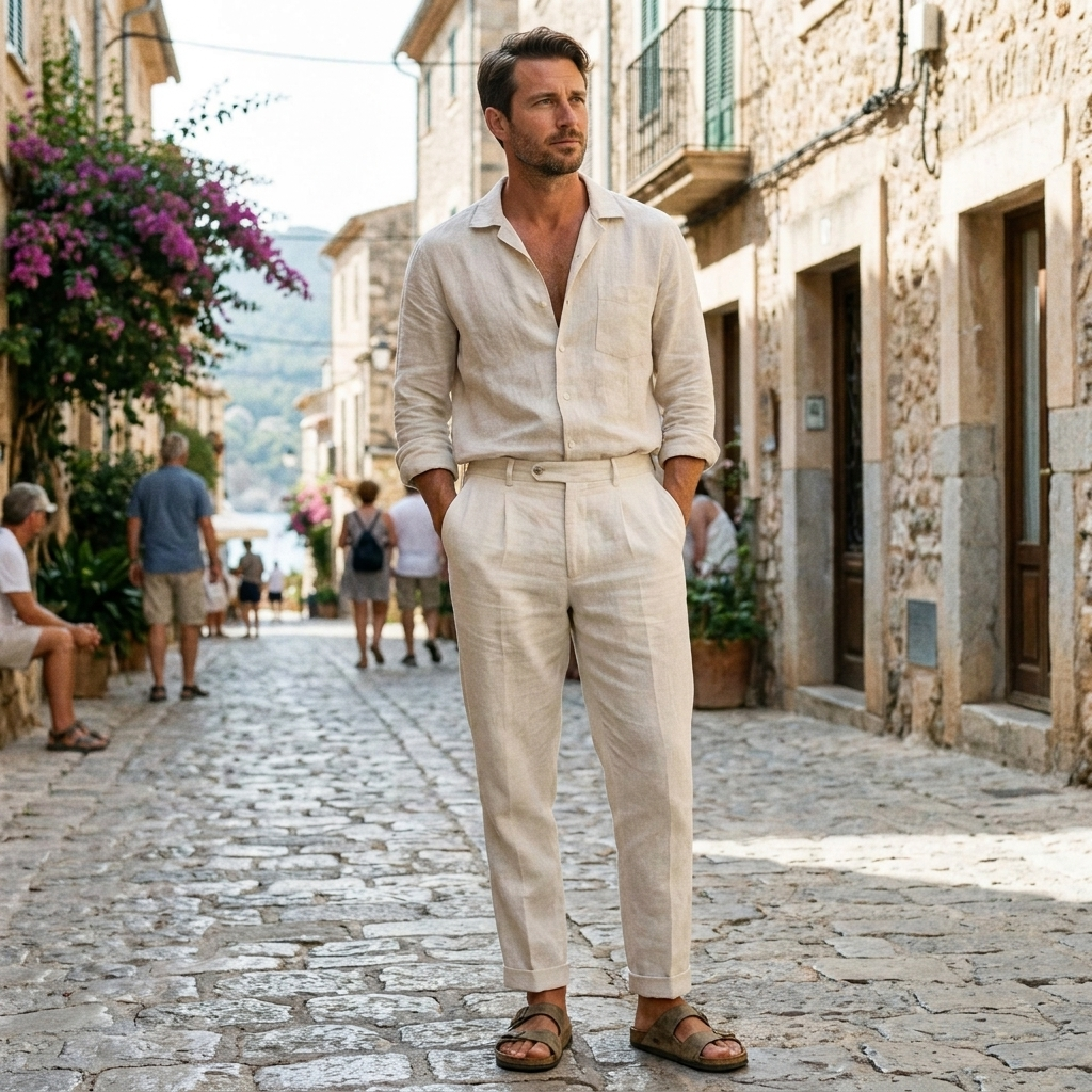 Lucas pantalon lin homme lifestyle